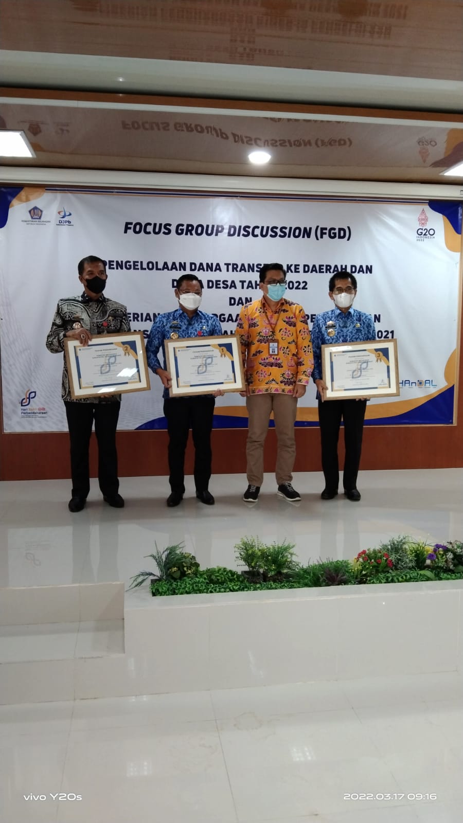 Pemkab Tulangbawang Dapat Predikat Dua Se-Lampung untuk Kinerja Pengelolaan Dana Desa