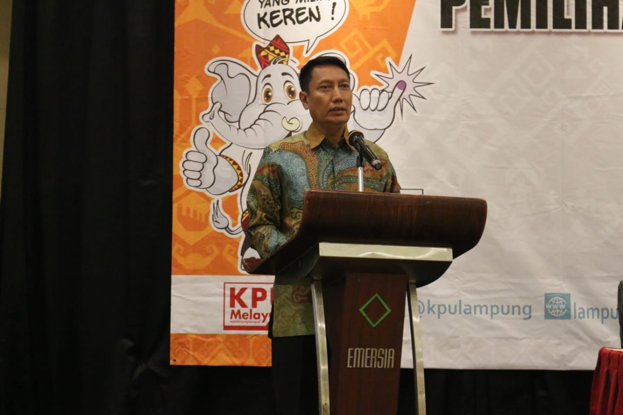 Pjs Gubernur Lampung Didik Suprayitno Memberi Arahan kepada Komisi Pemilihan Umum