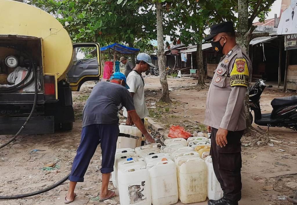 Polisi Kawal Pendistribusian Minyak Goreng Curah di Lampung Tengah