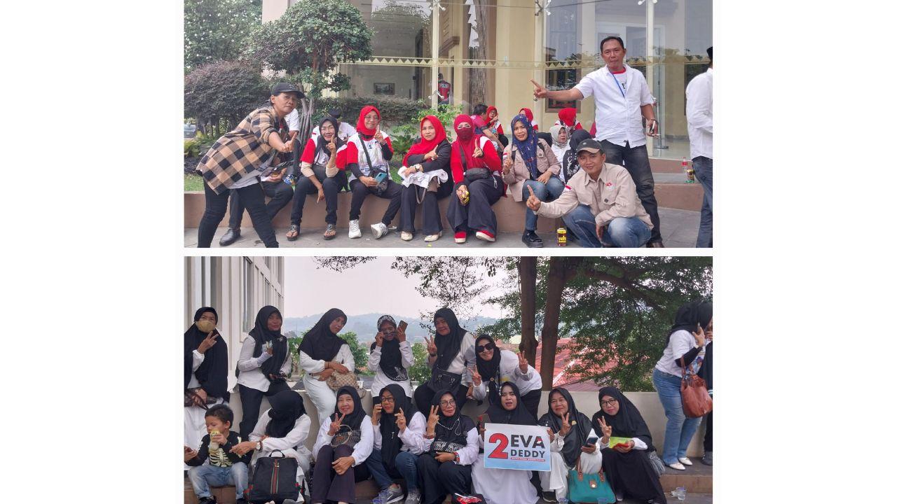pendukung-paslon-nomor-1-Reihana-Aryodhia-bawah-pendukung-nomor-2-Eva-Deddy.jpg
