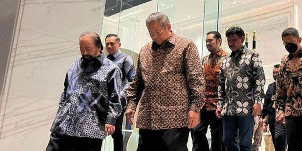 SBY dan Surya Paloh Bertemu di Nasdem Tower, Andi Mallarangeng: Ini Pertemuan Kawan Lama