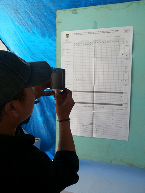 Aries Sandi Menang Telak di TPS 6