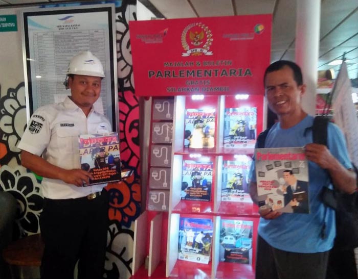 Asyik, Kini Ada Fasilitas Pojok Baca di atas Kapal Penyeberangan dan Terminal Eksekutif Bakauheni