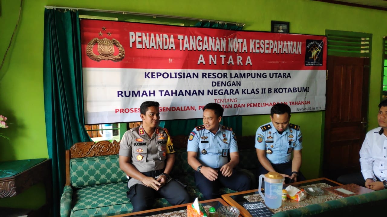 Polres Lampung Utara dan Rutan Kotabumi Jalin Kerja Sama untuk Penanganan Tahanan