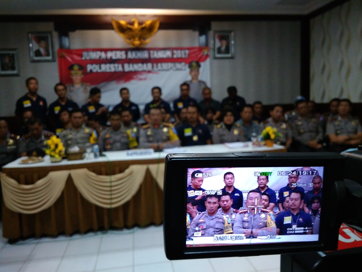 Tahun 2017 Kejahatan di Bandar Lampung Menurun