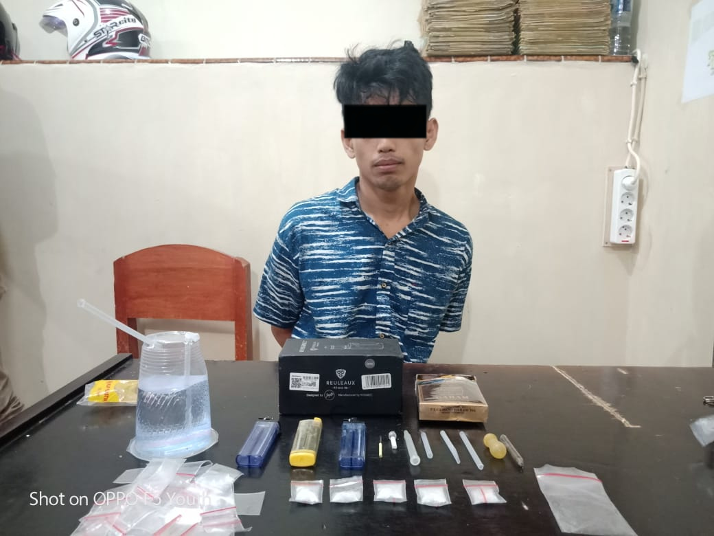 Pancingan Berhasil, Polisi Ciduk Tersangka Pengedar Sabu Saat Tunggu Pembeli