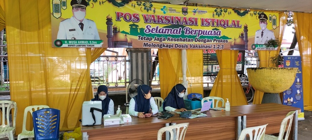 Posko Vaksinasi Covid-19 Lampung Tengah Buka Layanan Pukul 09.00 WIB-21.00 WIB