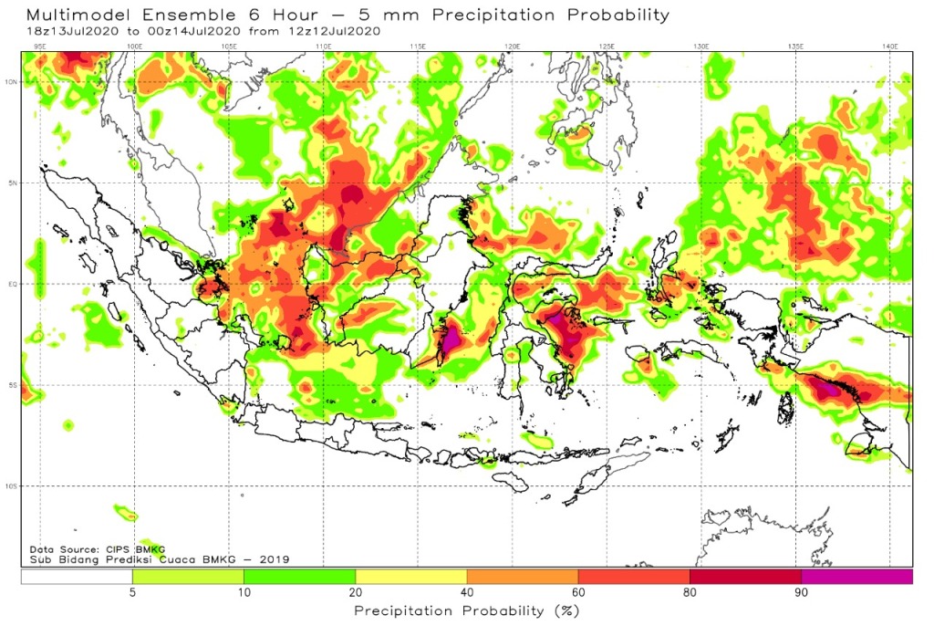Prakiraan Cuaca Lampung Hari Ini Senin 13 Juli 2020
