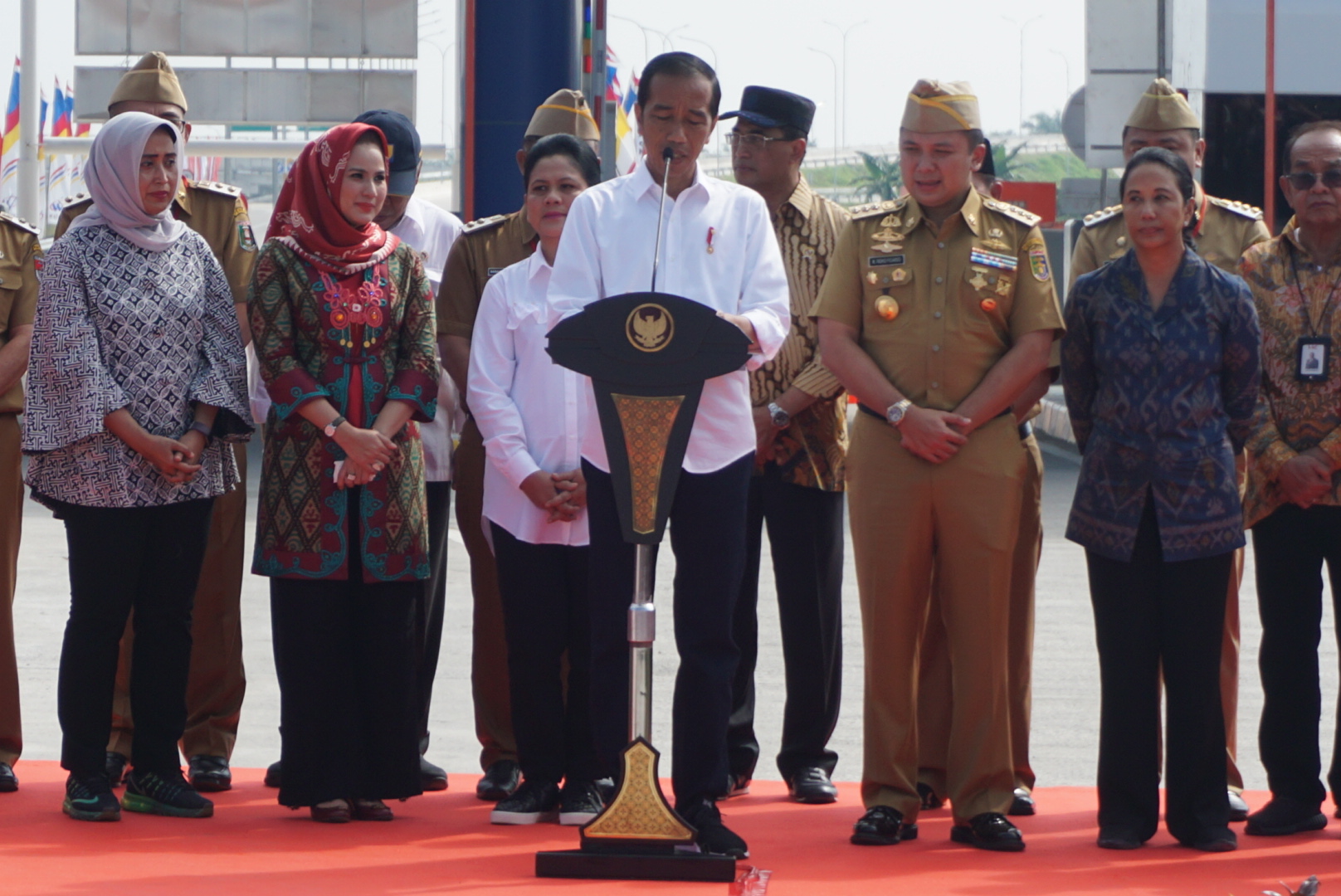 UPDATE Peresmian Tol Lampung, Jokowi: Jalan Tol Sampai Aceh 2024