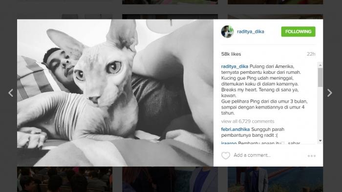 Pulang dari Amerika Pembantu Kabur, Raditya Dika: Tenang di Sana ya, Kawan