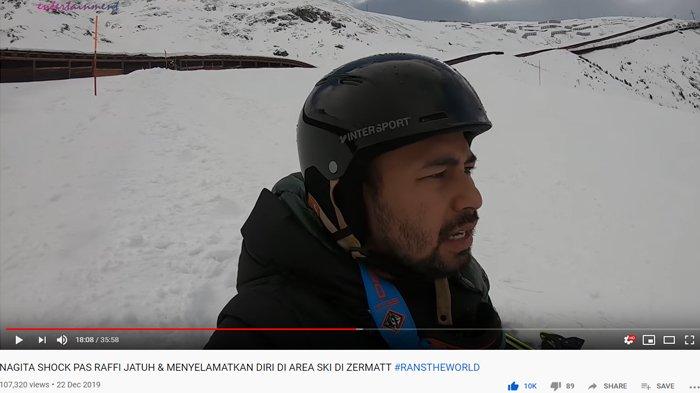 Raffi Ahmad Hampir Mati Gara-gara Main Ski, Nagita Slavina: Astagfirullah