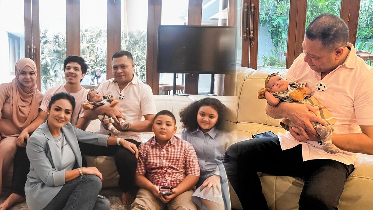 Raul Lemos Akhirnya Bertemu Ameena, Gendong Anak Aurel dan Atta untuk Pertama Kalinya