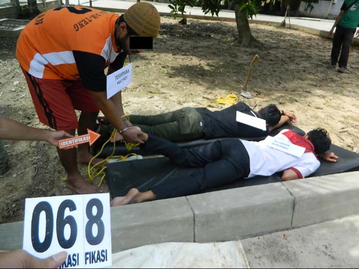 BREAKING NEWS Polres Lamteng Gelar Rekonstruksi Pembunuhan 2 Makelar Sapi Lampung Timur