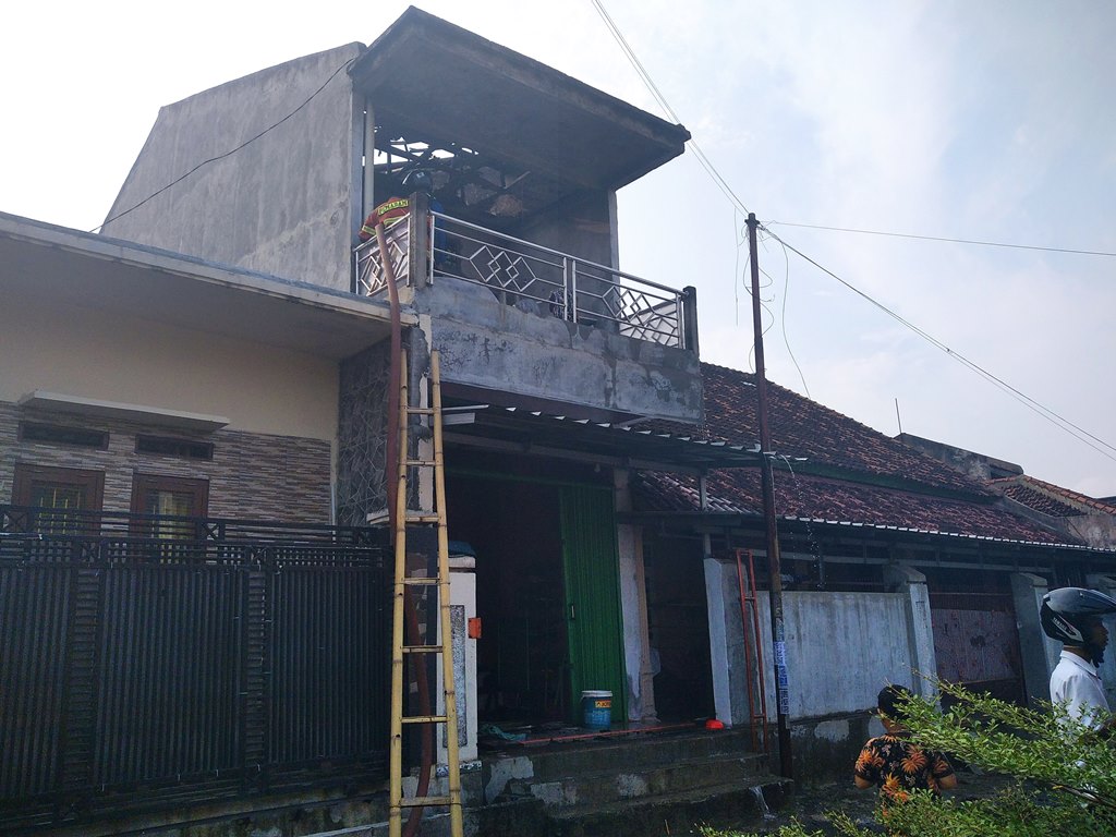 Kebakaran Rumah di Segala Mider Bandar Lampung, Seluruh Perabot di Kamar Atas Ludes