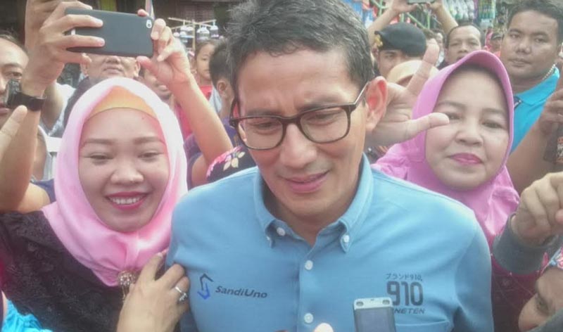 Sandiaga Sebut Pemilu 2019 Jujur dan Adil, Benarkah Beda Prinsip dengan Prabowo?
