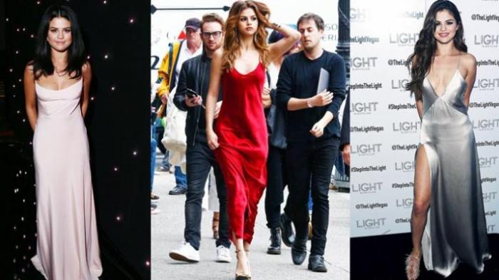 Slip Dress Sutra, Gaun yang Bikin Selena Gomez Terlihat Elegan