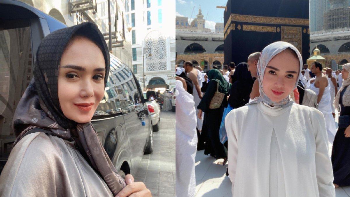 Penampilan Yuni Shara Saat Ibadah Umrah Curi Perhatian