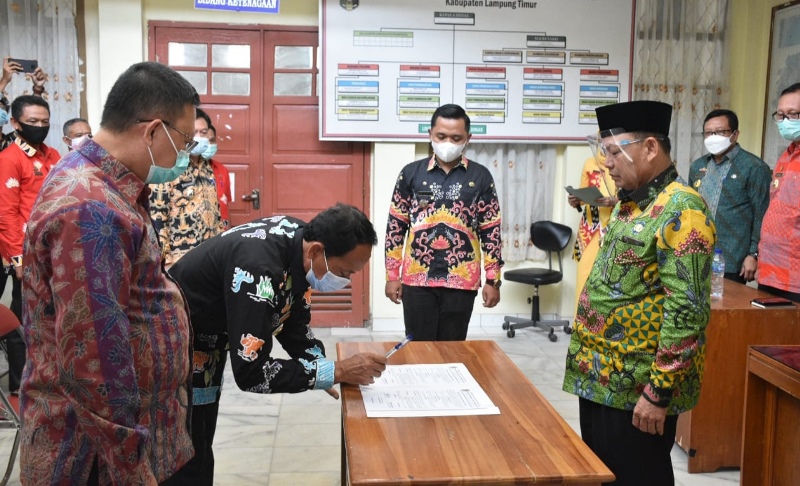 Sertijab Plt Kadisdikbud, Dawam Berharap Dapat Bersinergi Majukan Lampung Timur