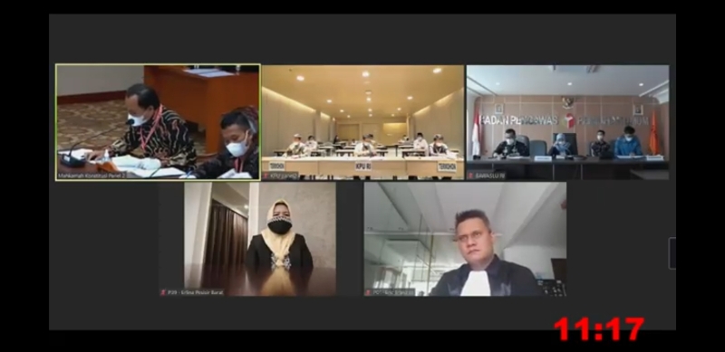 Sidang Sengketa PHP Pilkada Pesisir Barat, KPU Tolak Permohonan Aria-Erlina di Sidang MK