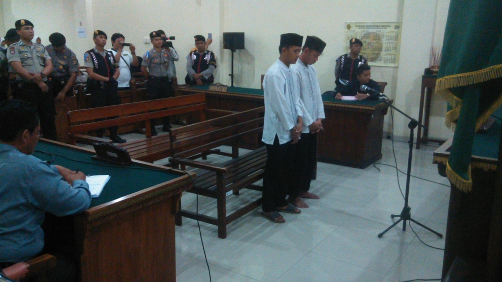 2 Pembunuh Dwiki Divonis 8 dan 9 Tahun Penjara