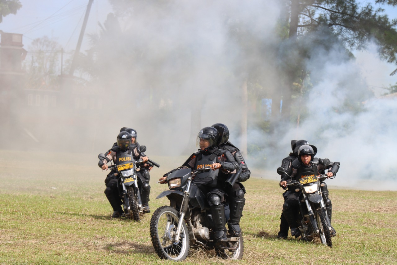 Jelang Pilratin Serentak, Polres Lambar Simulasi Sispamkota