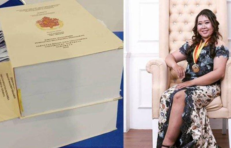 Skripsi Setebal 1.150 Halaman Dikerjakan 45 Hari, Sosok Mahasiswi Ubaya Jadi Sorotan dan Viral