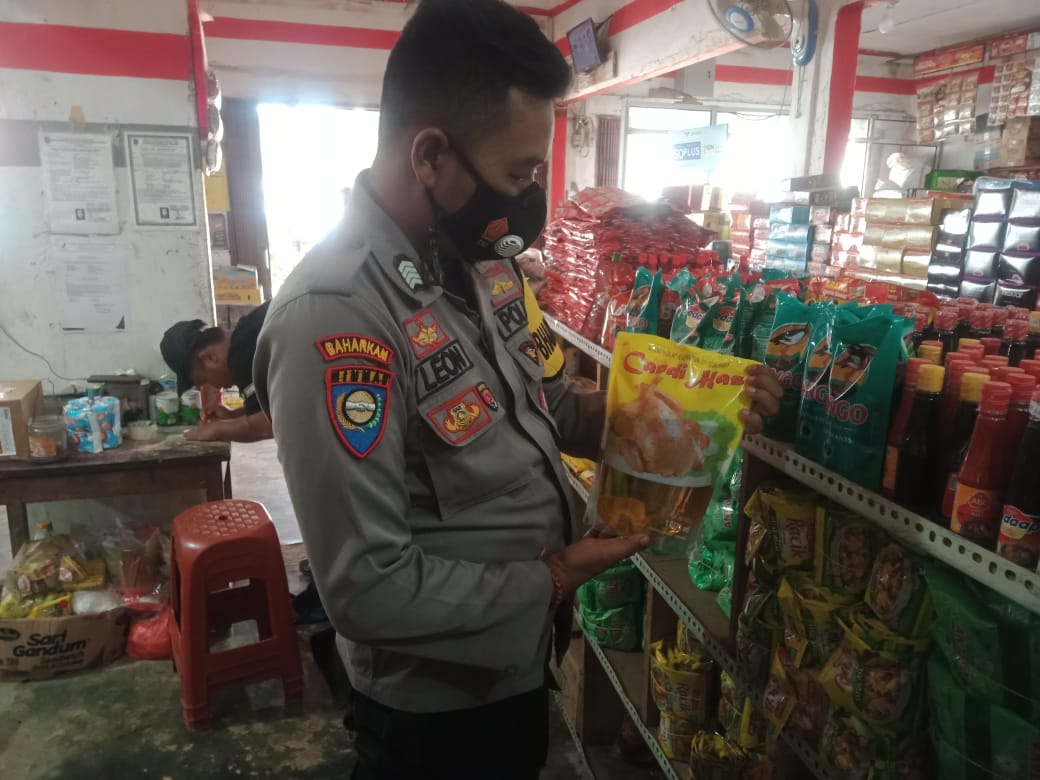 Stok Sembako Warung dan Toko Dicek Polsek Bangun Rejo Lampung Tengah