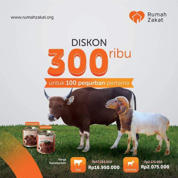 Ingin Berkurban Lebih Awal, Rumah Zakat Lampung Beri Diskon 100 Orang Pertama