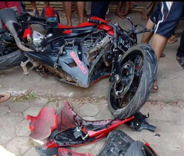 Suzuki GSX vs Truk TNI di Gedong Tataan, Pemotor Tewas dengan Luka Robek di Kepala