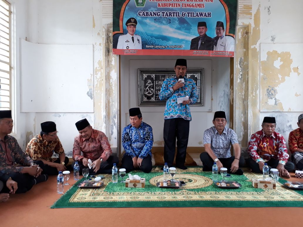 Pj. Bupati dan Jajaran Lakukan Pembinaan Calon Kafilah MTQ Kabupaten Tanggamus.