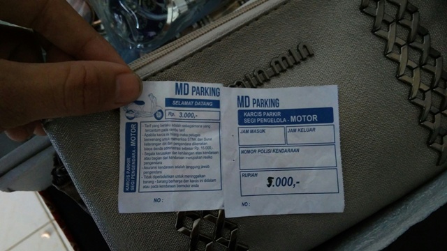 Lampung Fair 2017 - Karcis Parkir Tertulis Rp 3 Ribu Tapi Dicoret Jadi Rp 5 Ribu