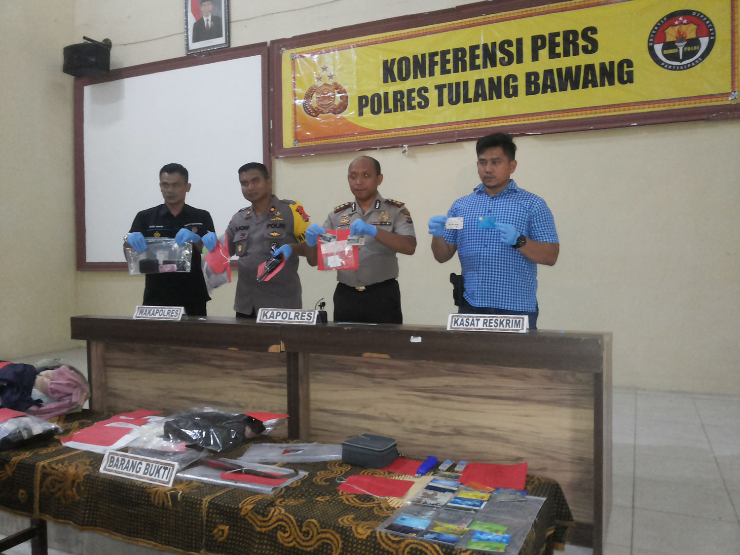 Polres Tulangbawang Ungkap Komplotan Ganjal ATM Asal Lampung Timur, Beroperasi Lintas Kabupaten
