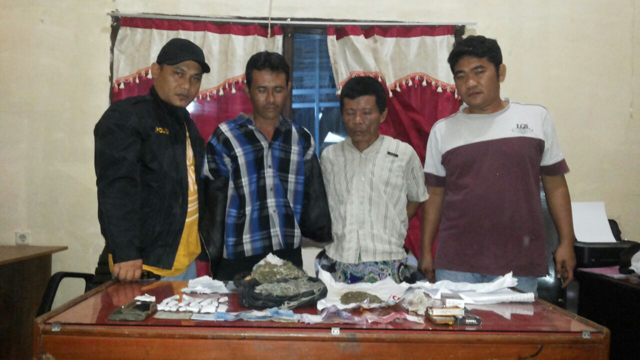 Polres Way Kanan Tangkap Dua Pria yang Diduga Penjual Ganja