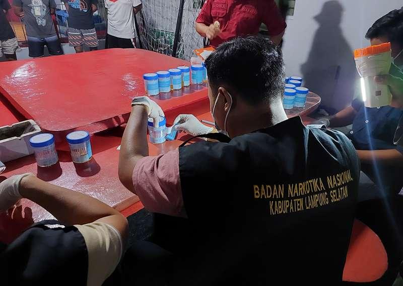 Lapas Kalianda Lampung Selatan Tes Urine WBP dan Petugas, Hasilnya Negatif