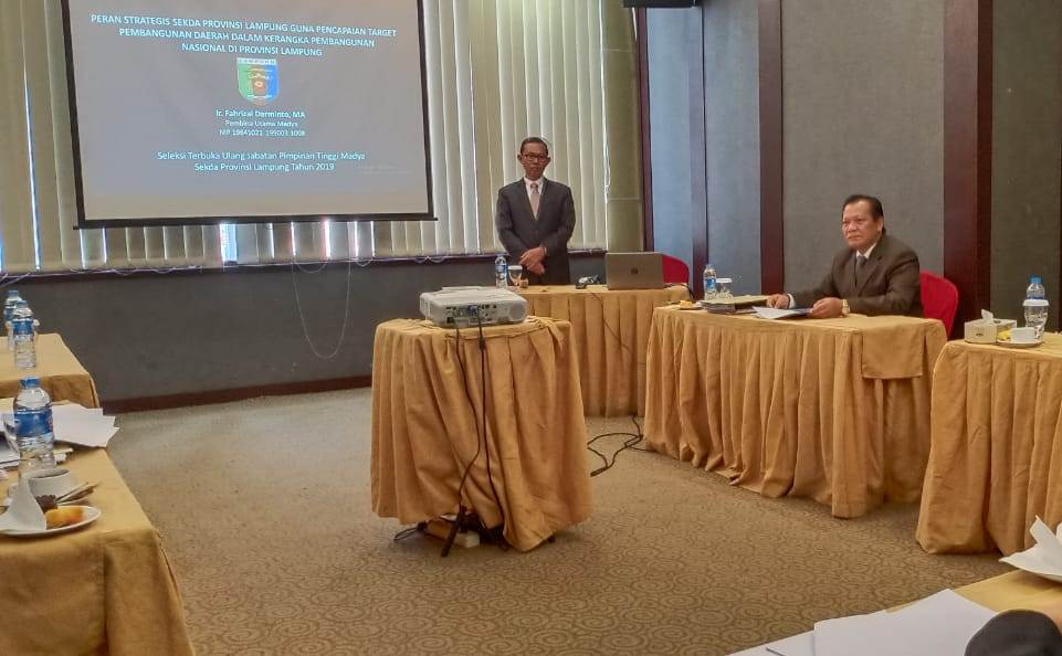 BREAKING NEWS - 4 Calon Sekprov Lampung Jalani Tes Wawancara