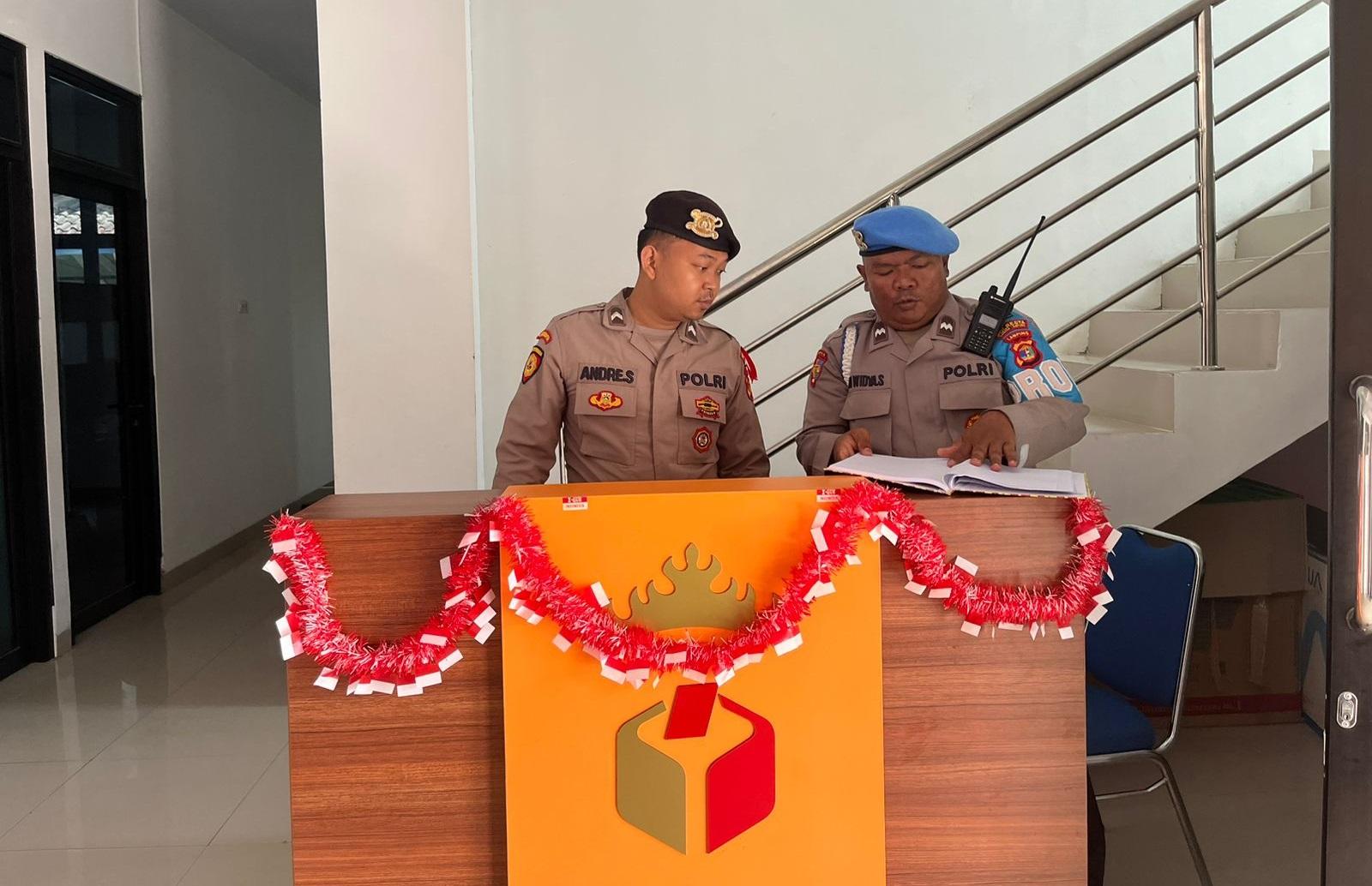 Polresta Bandar Lampung Polda Lampung Tingkatkan Pengamanan Kantor KPU dan Bawaslu