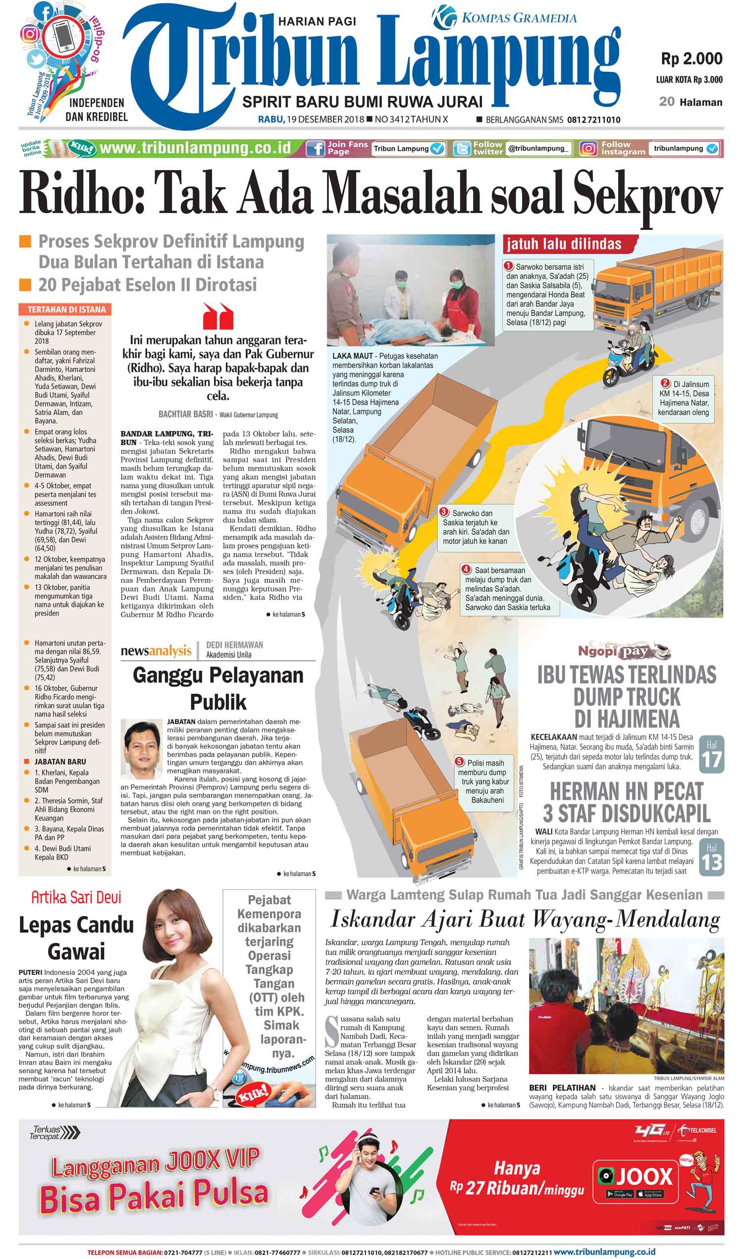 VIDEO CONTENT – Ridho: Tak Ada Masalah Soal Sekprov