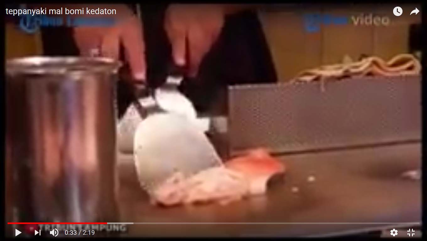 Kuliner Lampung - Di Ume Teppanyaki Anda Bisa Lihat Koki Masak Langsung di Hadapan Anda