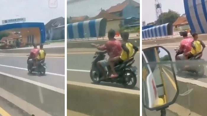Viral Pengendara Motor Tanpa Helm Masuk Tol Gegara Google Maps