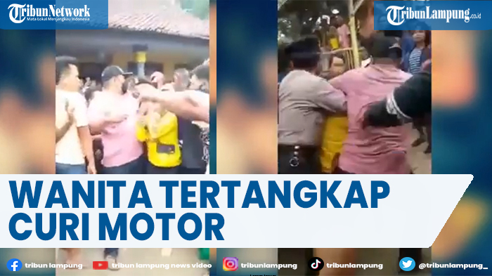 Maling Perempuan Curi Motor Tertangkap Warga di Jawa Timur