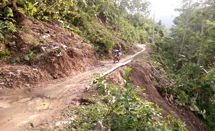 BPBD Bersihkan Material Longsor di Pekon Ampai