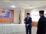 Viral Lempar Tiang Mikrofon Saat Pelantikan, Kakanwil Kemenag NTB Berdalih Hanya Bercanda