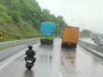 Pengendara Motor Masuk Tol Bakter Lampung Minta Maaf, Janji Tidak Akan Mengulangi