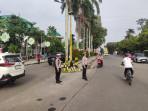 Hadir di Titik Keramaian, Polres Metro Polda Lampung Lancarkan Arus Lalin