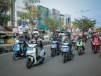 300 Bikers Lampung Bersama Gubernur Mirza City Rolling dan Gathering
