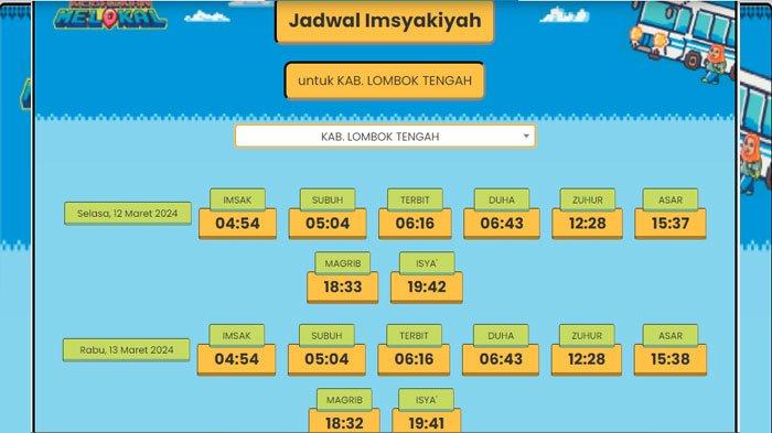 Jadwal Imsak dan Buka Puasa Lombok Tengah Selasa 12 Maret 2024