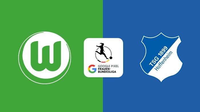 WOLFSBURG BERPOTENSI IMBANG - Poster pertandingan Laga Wolfsburg vs Hoffenheim Bundesliga 2025 di DAZN.