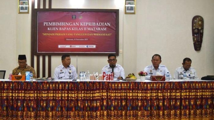 Kakanwil Kemenkumham NTB Parlindungan Buka Kegiatan Pembimbingan Kepribadian Klien Bapas Mataram