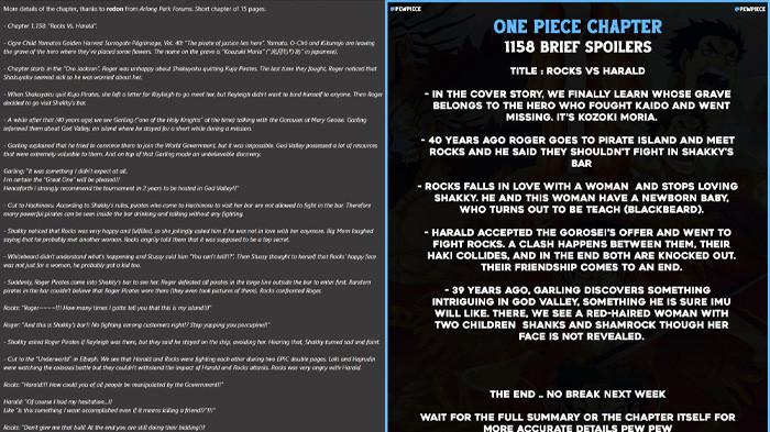 ONE PIECE 1158 - Spoiler Lengkap manga One Piece Chapter 1158