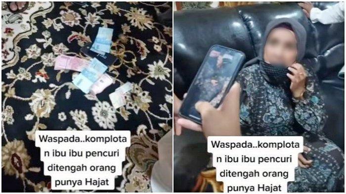 Viral Video Emak-emak Mencuri di Pesta Nikahan, Kepergok Gondol Emas & Uang, Ternyata Residivis!